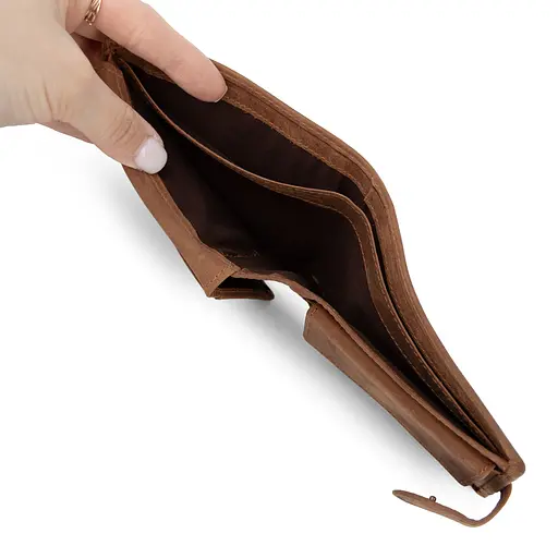 Гаманець чоловічий шкіряний Nordee HJORT 8806A світло-коричневий - фото 5