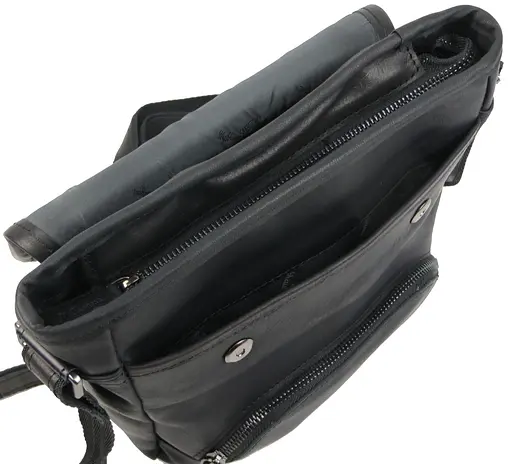Кожаная мужская сумка Mykhail Ikhtyar 23х25х6 см sum0023009 - фото 8