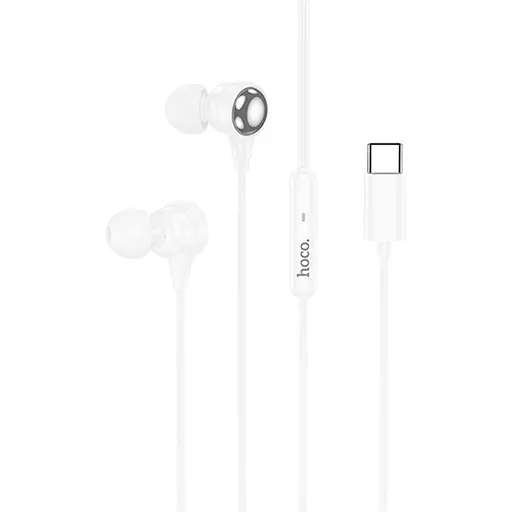 Навушники вакуумні Hoco M116 з мікрофоном Type-C білий - фото 2