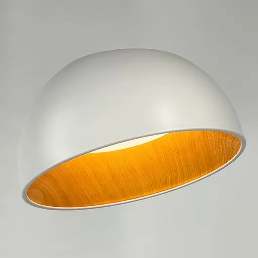 Стильний та сучасний світильник у білому корпусі Ø 35х23 см | Арт. SG015-350 WT | Line F - фото 4