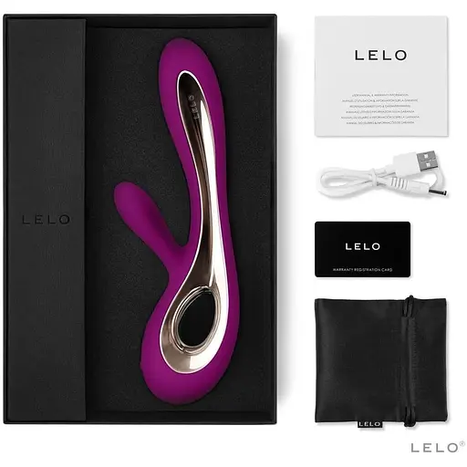 Вибратор-кролик Lelo Soraya 2 Deep Rose 12 режимов до 4 часов работы двойная стимуляция - фото 3
