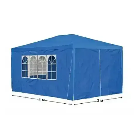 Садовий павільйон SpringFun 3×4 м синій колір простір комфорту і тіні - фото 8