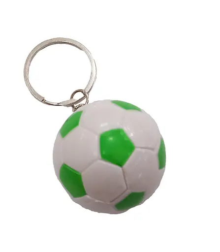 Брелок пластиковий 2569 Футбольний м'яч 4см (6909056025699) Зелений - фото 1