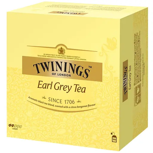 Уценка. Чай черный Twinings Эрл Грей в пакетиках (100 шт. х 2 г)
