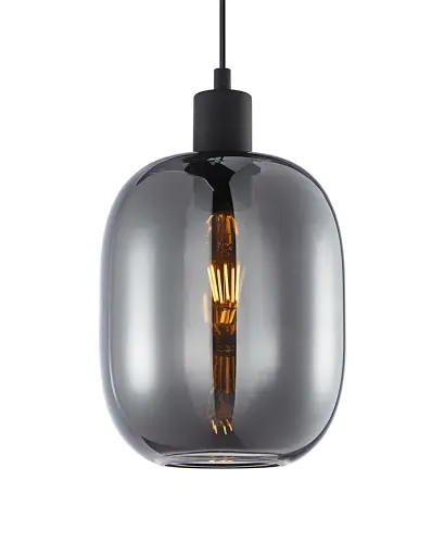 Підвісний світильник, люстра Italux PND-36479A-1-BK-SG Talia E27 1x40W IP20 Чорний - фото 3