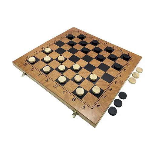 Набір настільних ігор "Шахи, нарди, шашки 3 в 1" Set3 NE-SP-SET-09 ігрова дошка 48х48 см - фото 2