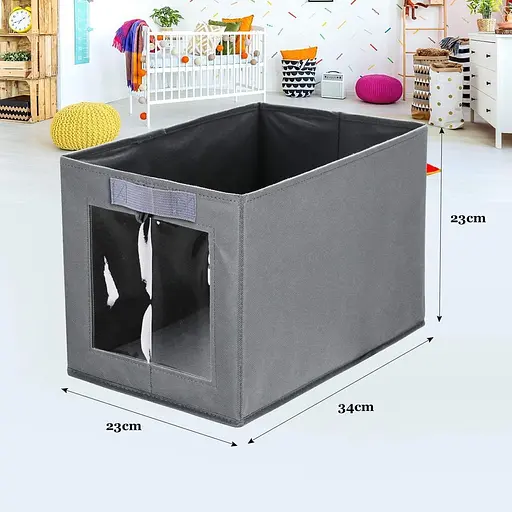 Складні ящики для зберігання DIMJ з прозорою віконною тканиною - фото 6