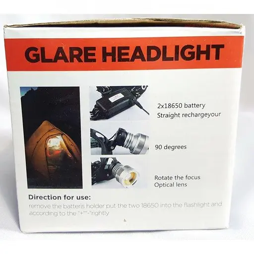 Универсальный налобный LED фонарь на голову для рыбалки Bailong BL T619 аккумуляторный - фото 5