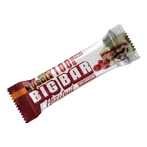 Батончик Power Pro Muscle Big Bar 30% Protein 10 x 100 г Фундук - фото 2