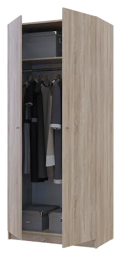 Полиця для одягу Doros Promo Дуб Сонома 3шт. 86.7х35х1.6 (41516028) - фото 3