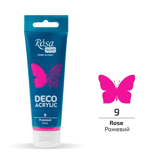 Акрил для декору Рожевий (09) матовий 75 мл Rosa Talent - фото 1