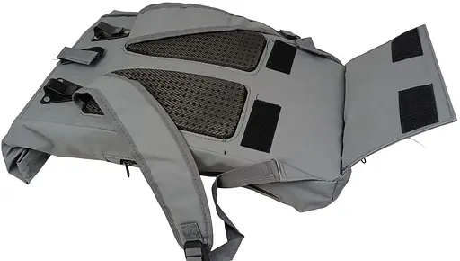 Рюкзак велосумка Bikemate на багажник с дождевиком два в одном 22L серая sum0028922 - фото 8