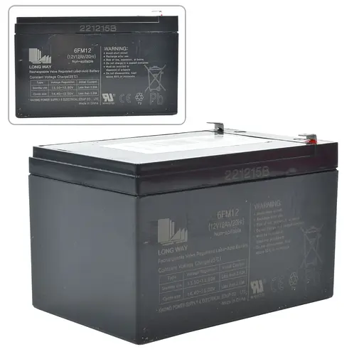 Аккумуляторная батарея универсальная LONG WAY 12V12Ah-BATTERY - фото 2