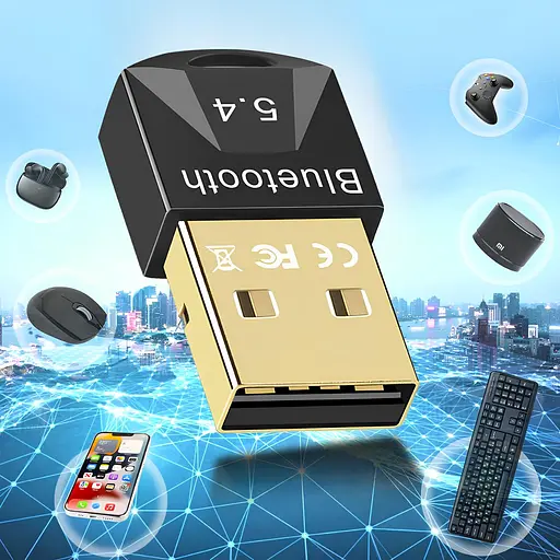 Bluetooth адаптер USB BT 5.4 для комп'ютера, ноутбука, навушників, клавіатури, мишки, колонки та іншого. До 20м - фото 2