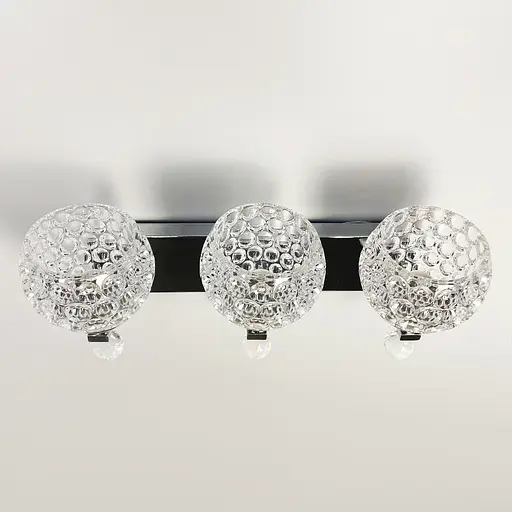 Вишукане бра у корпусі кольору чорний хром Line F Арт. 10132/3  - фото 4