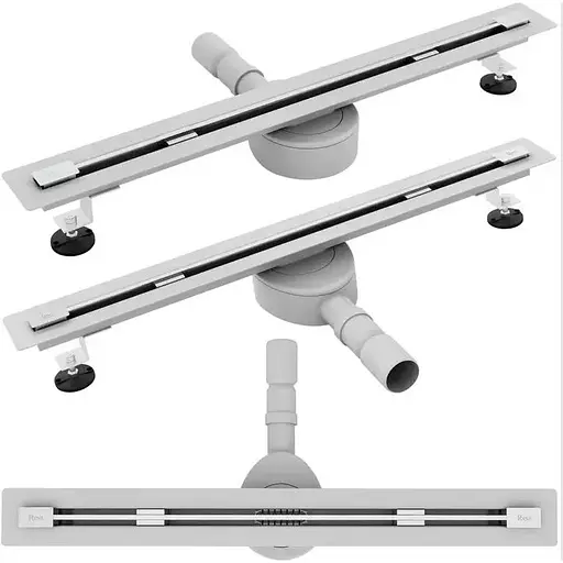 Трап для душу Rea Neo 80 Ultra Slim Pro nickel brushed REA-G9802 - фото 1