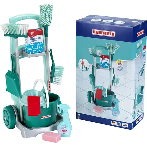 Игрушечный набор Klein Leifheit Тележка для уборки с аксессуарами (6562) - фото 5