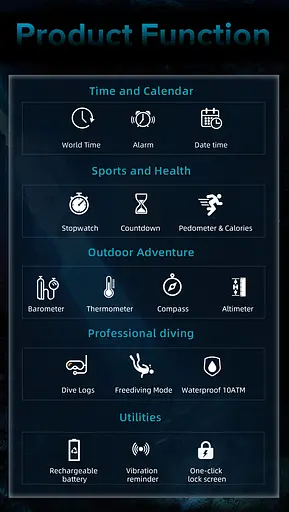 Часы North Edge Model D 10 Bar с компасом - фото 14