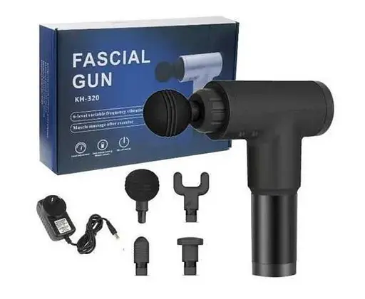 Бездротовий перкусійний масажний пістолет Fascial Gun KH-320 ударний масажер