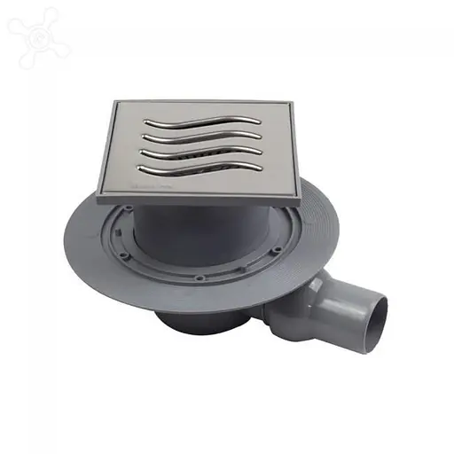 Трап для душа Pestan Confluo Tide-1 боковой 15x15 см 30412 - фото 1