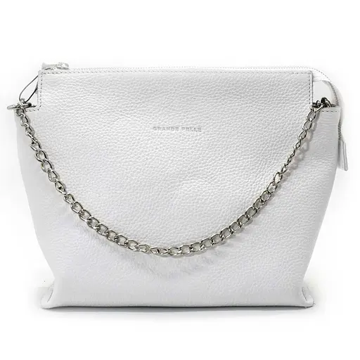 Кожаная женская сумка кросс-боди Grande Pelle 23х25.5х9 см sum0026347 - фото 4