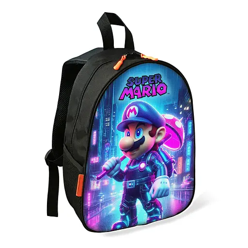 Рюкзак Супер Марио детский школьный/городской 34х27х13 см для мальчика (02452)