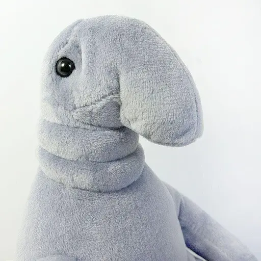 М'яка іграшка Почекун 21 см сірого кольору - фото 3