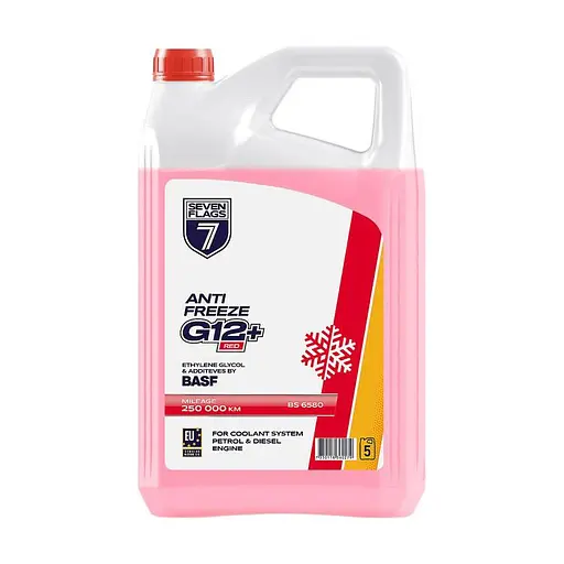 Антифриз 7Flags Super G12+ красный 5 л