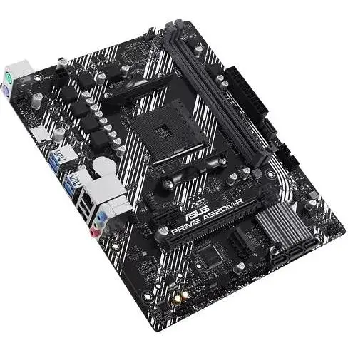Материнская плата Asus Prime AM4 (A520) A520M-R, A520, 2xDDR4, Int.Video (CPU), 4xSATA3, 1xM.2, 1xPCI-E 3.0 x16, 1xPCI-E 3.0 x1, ALC887, RTL8111H, 6xUSB3.2/4xUSB2.0, HDMI, MicroATX - фото 4