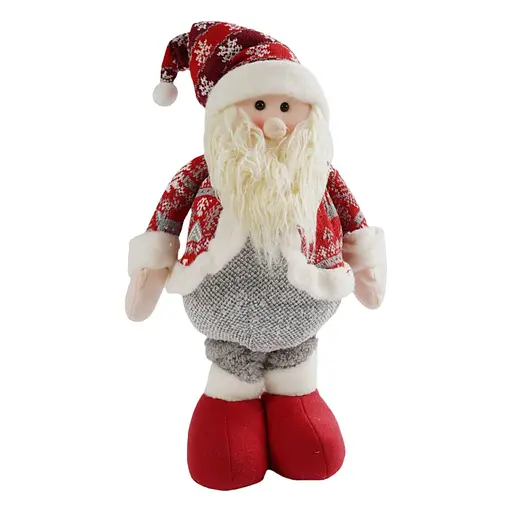 Новогодняя декоративная игрушка C 67854 с телескопическими ножками, дед мороз - фото 2
