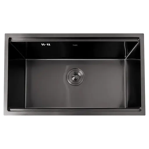 Кухонна мийка під стільницю чорна 1.5 мм багатофункціональна Nett NB-7042, Чорний - фото 1