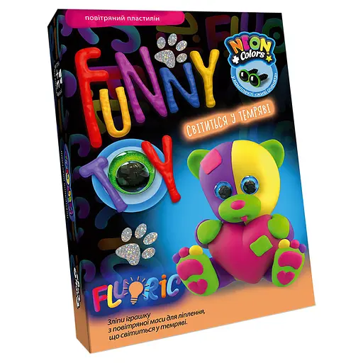 Набор творчества Air Clay Fluoric, 4 цвета, Danko Toys - фото 2