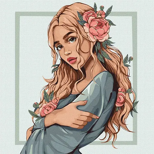 Картина по номерам "Цветок весны" Ideyka KHO4895 40х40 см