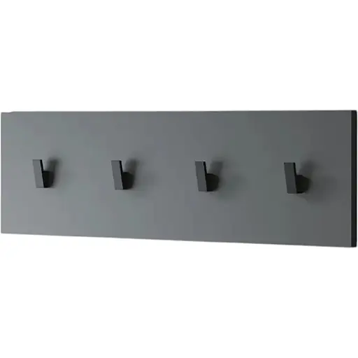 Вешалка настенная VAYS для одежды на 4 крючка M-47 антрацит