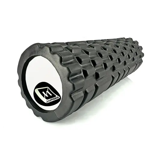 Масажний ролер EasyFit Grid Roller Mini 30 см чорний (EF-2017-BK) - фото 1