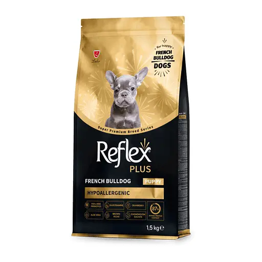 Повноцінний та збалансований сухий корм Reflex Plus для цуценят французького бульдога 1.5 кг  - фото 3