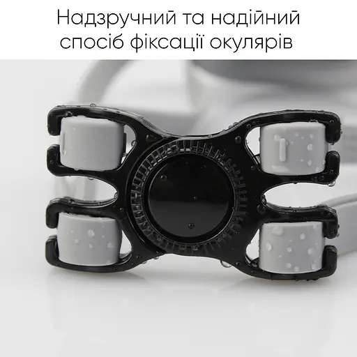 Окуляри для плавання Renvo Parma Уні Anti-fog Чорний, Сірий OSFM (2SG500-02) - фото 5