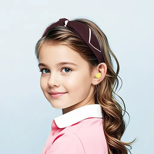 Бездротові TWS навушники Hoco EW111 вакуумні дитячі, BT5.4, 30mAh, 250mAh, 4h, yellow - фото 5