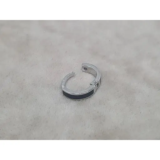 Золота моносережка Столична Ювелірна Фабрика з емаллю. 110653БЧЯ - фото 5