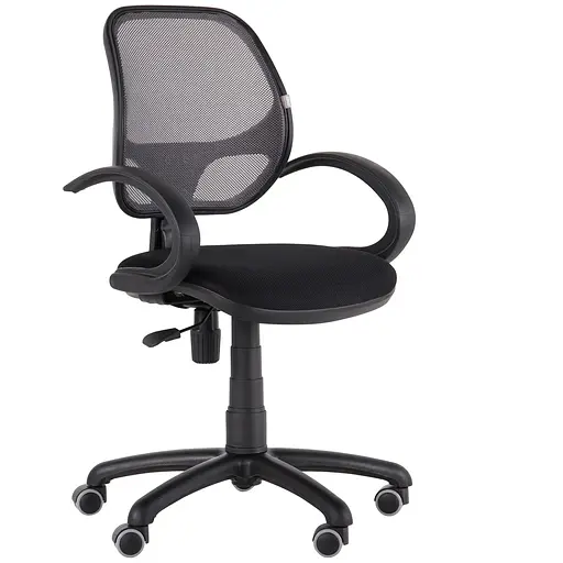 Кресло Байт/АМФ-5 сиденье Сетка черная/спинка Сетка серая