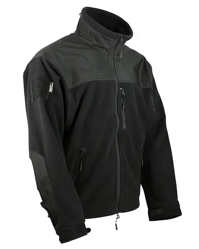 Флисовая кофта Kombat UK Defender Tactical Fleece XXXL Черная (1000-kb-dtf-blk-xxxl) - фото 2