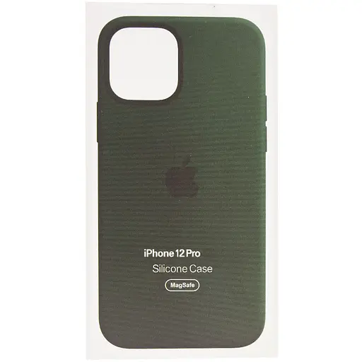 Чохол Epik Silicone case AAA with Magsafe and Animation для Apple iPhone 12 Pro/12, 6.1 Зелений/Cyprus Green - фото 5