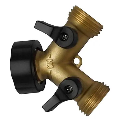 3/4 дюйми 2-ходовий потужний садовий шланговий розгалужувач для поливу рослин - фото 6