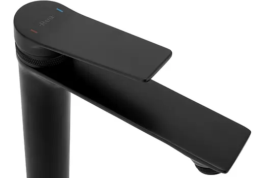 Змішувач для умивальника Rea Viral високий black REA-B2029 Чорний матовий - фото 4