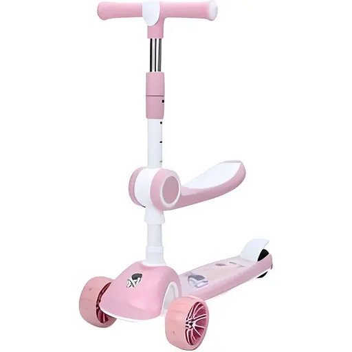 Самокат iTrike JR 3-097 3 в 1 розовый