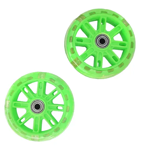 Колеса для дитячого велосипеда / самоката 11 см зелений (G0001960) - фото 1