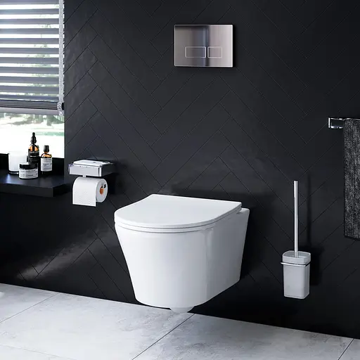 Унитаз подвесной FlashClean Am.Pm Tender с сиденьем микролифт белый C45A1700SC, Белый - фото 2