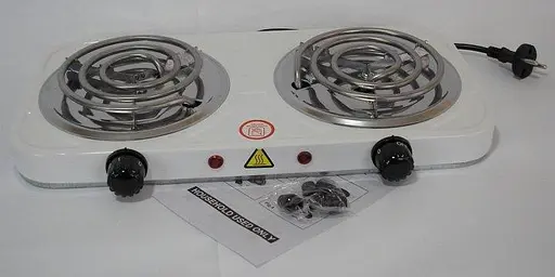 Электрическая плита JX-2020B спираль 2-комфорки 2000W - фото 5