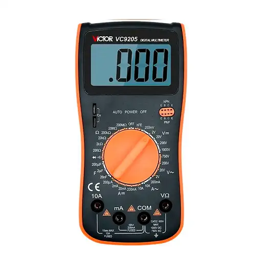 Мультиметр Victor VC9205, вимірювання: V, A, R, С, F - фото 2