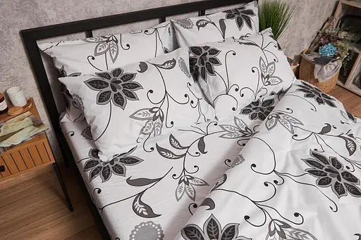 Комплект постільної білизни Moon&Star Бязь Gold Люкс Gray Denim сімейний 160х220х2 наволочки 2х50х70 - фото 3